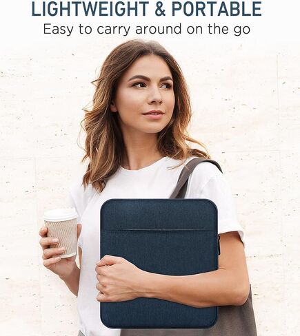 MoKo 6-7 inch Kindle Tablet Sleeve Compatible with 6.8" Kindle Paperwhite 2021, 6" Kindle (11th Generation) 2022, Fire 7 2022, Protective Carring Case Cover with Dual Pockets and Pen Holder, Black in Saudi Arabia