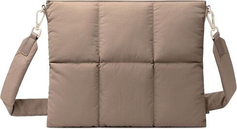 Comfyable Puffy Tablet Sleeve Bag Compatible for 11-inch iPad Pro M4, iPad Air 11-inch M2 2024, Quilted Cute Carrying Tablet Pouch with Shoulder Strap for Women, Italian Clay in Saudi Arabia