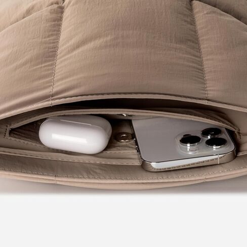 Comfyable Puffy Tablet Sleeve Bag Compatible for 11-inch iPad Pro M4, iPad Air 11-inch M2 2024, Quilted Cute Carrying Tablet Pouch with Shoulder Strap for Women, Italian Clay in Saudi Arabia