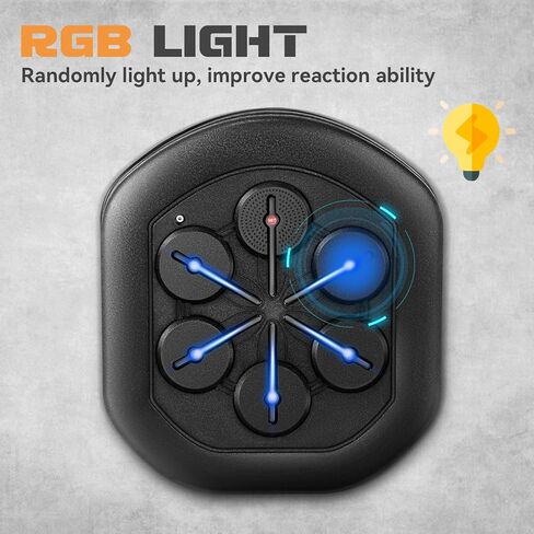 Newhai Music Boxing Machine آلة اللكم الإلكترونية Smart Lite Boxer معدات تدريب مثبتة على الحائط USB شحن للأطفال البالغين مع قفازات الملاكمة in Kuwait