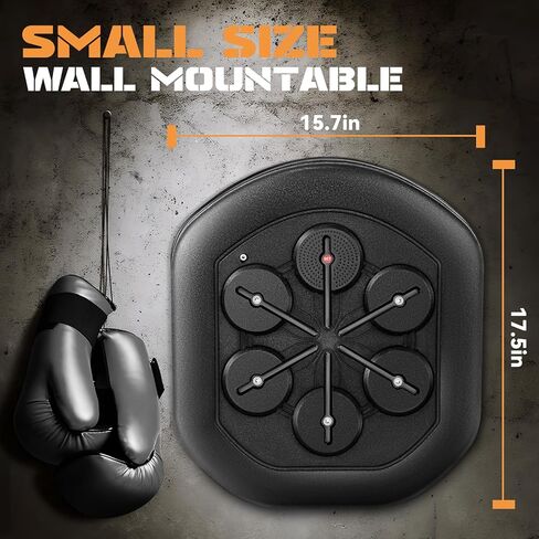 Newhai Music Boxing Machine آلة اللكم الإلكترونية Smart Lite Boxer معدات تدريب مثبتة على الحائط USB شحن للأطفال البالغين مع قفازات الملاكمة in Kuwait