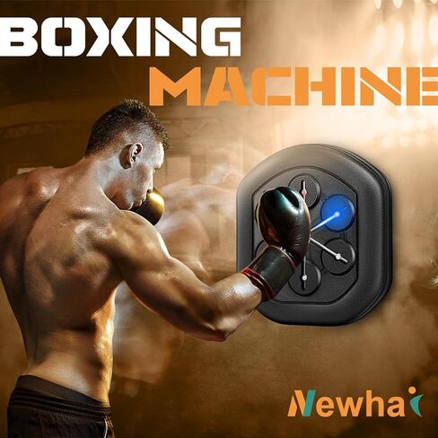 Newhai Music Boxing Machine آلة اللكم الإلكترونية Smart Lite Boxer معدات تدريب مثبتة على الحائط USB شحن للأطفال البالغين مع قفازات الملاكمة in Kuwait
