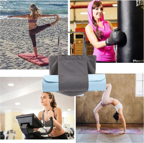 Yoga Mat Bag Yoga Bag With Yoga Mat Holder Gym Tote Bag for Women Yoga Accessories for Yoga,Workout,Pilates,Travel,Office,Beach,Gym and Everyday Use in Kuwait