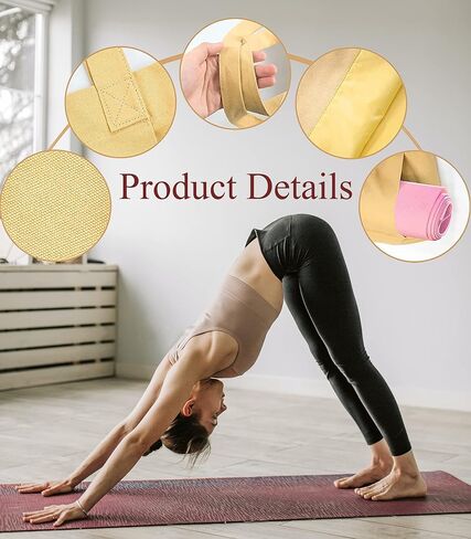 Yoga Mat Bag Yoga Bag With Yoga Mat Holder Gym Tote Bag for Women Yoga Accessories for Yoga,Workout,Pilates,Travel,Office,Beach,Gym and Everyday Use in Kuwait