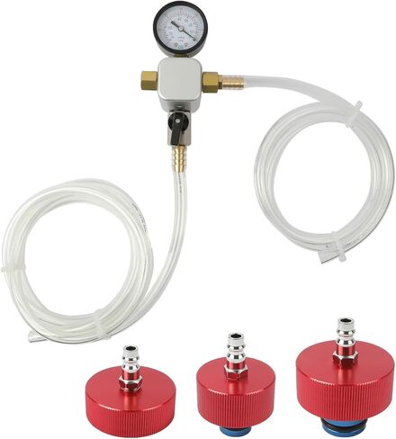 مجموعة إعادة تعبئة سائل تبريد الرادياتير من MR CARTOOL لموديلات تسلا مع 3 محولات للطراز S وX والطراز 3 وY، مجموعة إعادة تعبئة نظام التبريد الفراغي لاختبار ضغط الرادياتير من أجل Tesla in Kuwait