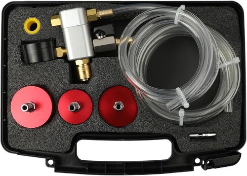 مجموعة إعادة تعبئة سائل تبريد الرادياتير من MR CARTOOL لموديلات تسلا مع 3 محولات للطراز S وX والطراز 3 وY، مجموعة إعادة تعبئة نظام التبريد الفراغي لاختبار ضغط الرادياتير من أجل Tesla in Kuwait