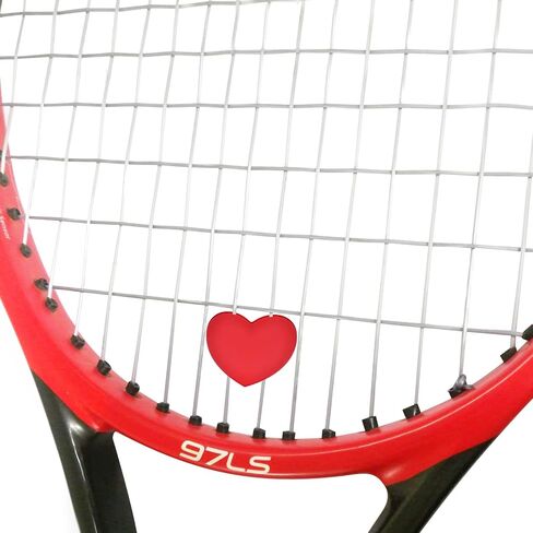 Tennis Racket Dampeners Grip Ring: 16pcs Tennis Racket Handle Silicone Ring and Heart Shape Rubber Damper Shock Absorber in Kuwait