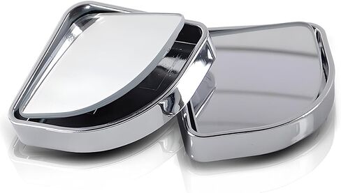 Blind Spot Mirror For Car, Adjustable 360° Wide Angle Side Rear View Mirror, 2Pcs Fan Shape HD Glass Convex Rear View Mirrors, ABS Rearview Mirrors Car Accessories for Most Cars（Black） in Saudi Arabia