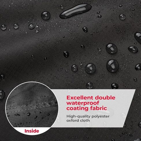 غطاء عربة الجولف KEMIMOTO 600D 2/4 ركاب مقاوم للماء والغبار والرياح غطاء عالي التحمل عالمي متوافق مع EZGO، سيارة النادي، القيادة، غطاء المطر لعربة الجولف الأسود مع حقيبة تخزين in Kuwait
