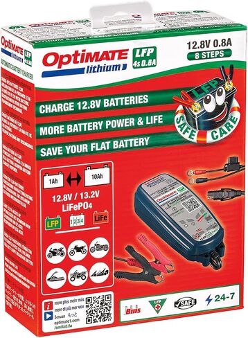 Optimate Lithium 4s 10A، TM275v2، 10-Step 12.8V 10A شاحن موفر للبطارية عالي الأداء وصيانة in Saudi Arabia