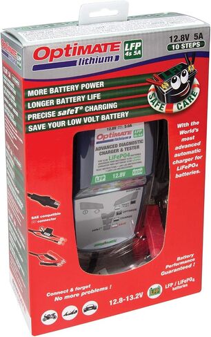 Optimate Lithium 4s 10A، TM275v2، 10-Step 12.8V 10A شاحن موفر للبطارية عالي الأداء وصيانة in Saudi Arabia