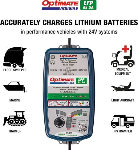 Optimate Lithium 4s 10A، TM275v2، 10-Step 12.8V 10A شاحن موفر للبطارية عالي الأداء وصيانة in Saudi Arabia