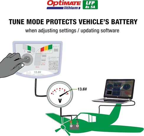 Optimate Lithium 4s 10A، TM275v2، 10-Step 12.8V 10A شاحن موفر للبطارية عالي الأداء وصيانة in Saudi Arabia