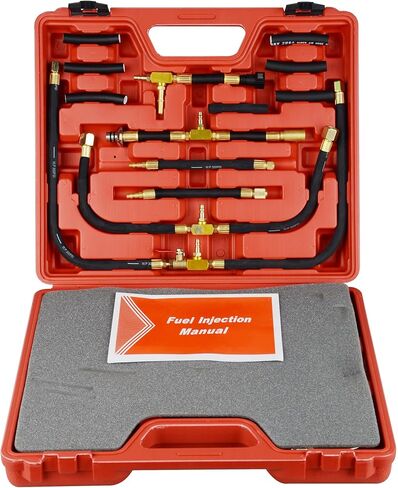 مجموعة أدوات اختبار ضغط حقن الوقود، قياس 0-140 رطل لكل بوصة مربعة، قرص مزدوج لقراءة دقيقة in Kuwait