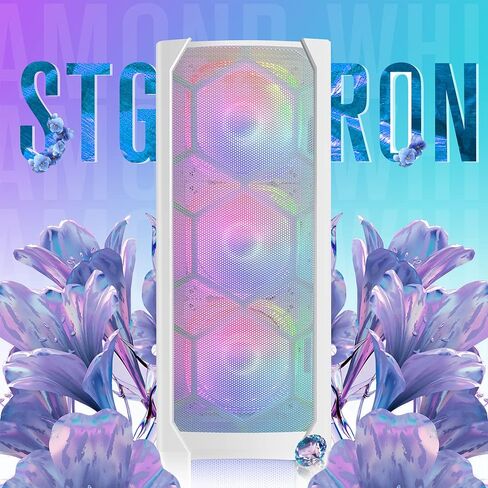 STGAubron Gaming Diamond Desktop, Intel Core I7 3.4 GHz up to 3.9 GHz, GTX 1660 Ti 6G GDDR6, 16G RAM, 512G SSD, WIFI, BT 5.0, RGB Fan x 6, RGB Keyboard & Mouse, RGB Mouse Pad, RGB BT Sound Bar, W10H64 in Saudi Arabia