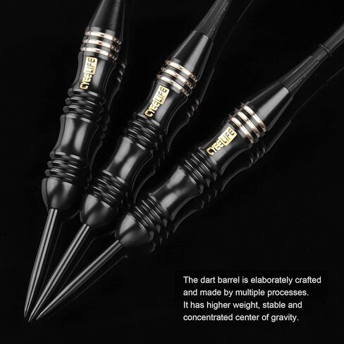 CyeeLife Steel tip Darts 24g with Carry case and Sharpener&Integrated Flights,Professional Brass Set in Saudi Arabia