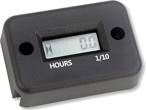 Imcore Waterproof Digital Inductive Hour Meter LCD Display with Battery Portable Engine Gauge Hour Meter for Motorcycle ATV Boat Offroad Generator Lawn Mower Snowmobile (Red) in Saudi Arabia