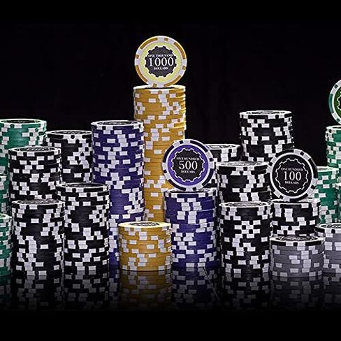 مجموعة شرائح بوكر Eclipse في حقيبة حمل أكريليك - رقائق بوكر عالية الجودة بوزن 14 جرامًا - عرض ونقل مجموعتك - حماية شديدة التحمل (1000 قيراط) in Kuwait