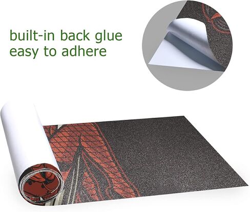 شريط قبضة لوح التزلج، شريط قبضة روك جيرل، شريط قبضة لوح التزلج مقاس 33 بوصة × 9 بوصة، شريط قبضة لوح طويل خالٍ من الفقاعات ومضاد للانزلاق ومقاوم للماء، شريط قبضة سكوتر in Kuwait