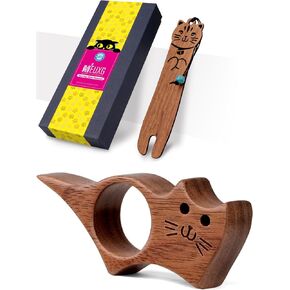 Book Page Holder,Bookmark,Walnut Thumb Bookmark,Thumb Reader,Reading Accessories,Reading Gifts,Literary Gifts,Gifts for Readers,Book Lovers Gifts,Bookworm Gifts,Mother's Day Gifts (Medium (0.86")