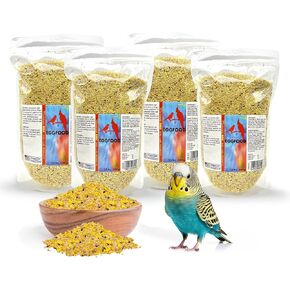Eggfood Morning Bird 3 رطل (حزمة ، 1.5 رطل لكل منهما)-طعام البروتين مع الأحماض الأمينية الأساسية والفيتامينات والمعادن-يدعم النمو وصحة الريش-بذور الطيور المثالية للتكاثر وجميع أنواع الطيور