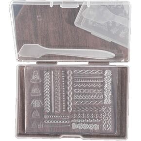 Appuivbt Nail Art Mould for DIY Nail Art Decorations Nails Diy Silicone Templates Nails Art Mould Resining Moulds