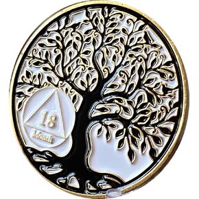 RecoveryChip 18 شهر AA Medallion Tree of Life Serenity Medallion Medallion Coin