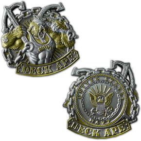 Deck Ape Boatswains Mate Rate Us Navy Sailor قدامى المحاربين المحليين عملة تحدٍ قابلة للتحصيل