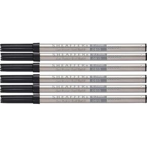 تعبئة الحبر الهلام على طراز Sheaffer MedioS Point C لأجهزة Rollerball ، (حزمة كبيرة من 6/حزمة) في جائزة أنبوب التخزين.