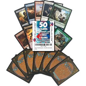 Magic the Gathering Cards 50 MTG Card Lot (المشاعات/غير مألوفة ، رقائق ، نار) بواسطة Cazillion Cards