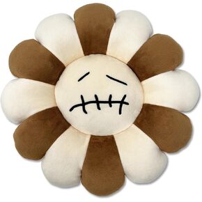 Cactus J. Flower Plushie Pillow Brown & Beige