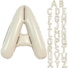 TONIFUL Baby Party Decorations,40 Inch Cream White Baby Foil Letter Balloons,Large Baby Shower Balloon Banners for Gender Reveal Party Decoration Baby Birthdays Party Decoration