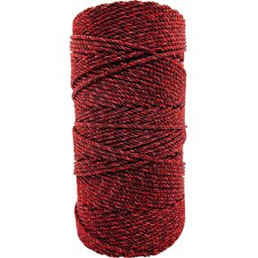 Twine by Design #36 3-Strand Twisted Rosary Twine - Excellent Quality Twine for Crafts, DIY Projects, Rosaries (Crimson)