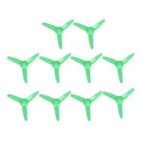 Liebewh 10pcs 3 شفرات المروحة 2mm لعمود أوراق المروحة طراز RC Boat DIY Airplane Science Toys (Red)