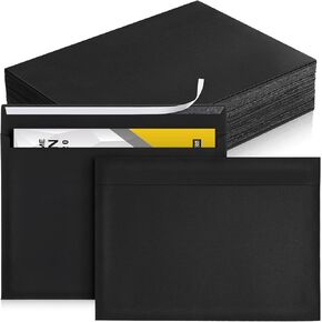100 Pcs 9 x 12 Open End Booklet Envelope 80 lb 120gsm Catalog Envelopes with Closure for Mailing Catalog Financial Document Magazine Pamphlet Business(Navy)
