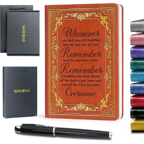 Recovery Sobriety Gift Inspirational Journal Notebook for Friends Whenever You Find Yourself Doubting How Far You Can Go Multi color Journal,1 Pack (Grey), (Whenever-Grey)