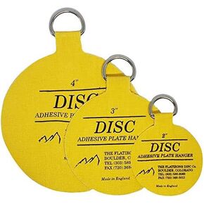 Flatirons Disc - Invisible English Disc - Adhesive Plate Hanger Set-｜2"｜ 3"｜4"｜- Variety Pack- 5 of Each Size- (15 Pack)
