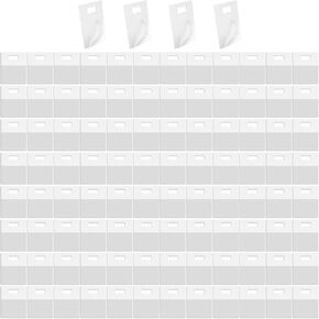 100 PCS Adhesive Picture Hangers, Foam Board Hanger, Plastic Frame Hooks, No Nail Transparent