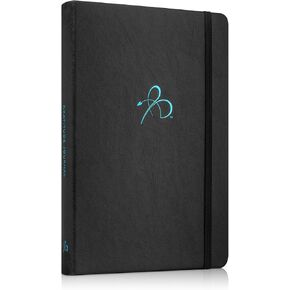 Bright Line Eating Daily Gratitude Journal for Women & Men – 5 Minute Gratitude Journal Book to Grow Happiness & Mindfulness - Premium Soft Vegan Leather Journal – Undated 1 Year 5 Minute Journal (Black)