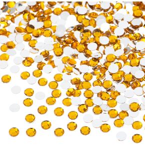2000 Pieces 4mm (SS16), Black AB, Acrylic Round Flat Back Rhinestones for Jewelry Making, DIY Crafts, Nail Art, Face Makeup, Clothes