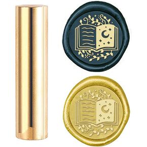 CRASPIRE WAX SEAL SEAL BOOK SEALING WAX Stamps Moon Mini Brass Stamp Gun Seal 15mm for Envelope دعوة الزفاف زجاجة زجاجة.