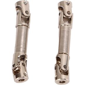 2PCS RC CAR DRIVE SHAFT ، عالي القوة الصلب RC محور السيارات ترقيات أجزاء الإكسسوارات مقياس مركبة مهاوي دوار ل FCX24 124 تسلق السيارة
