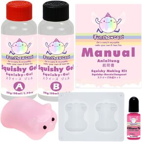 Taba Squishy Maker Kit Gel+Pig Silicone Mould+Pigment