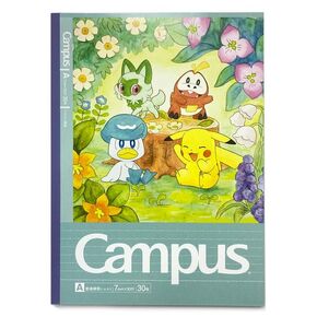 Showa Notebook, Pokemon Campus Notebook, A Ruled, A-Pattern, One Scene Art, Pokemon, Showa Notebook