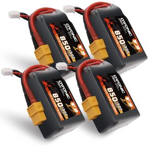 OVONIC 130C 4S 850mah Lipo Battery 14.8V Pack with XT60 Plug for FPV Racing