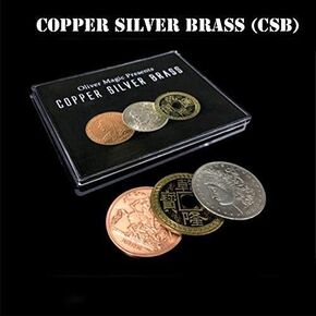 SUMAG Copper Silver Brass (CSB) Magic Tricks Coin Appear Vanish Magic Magician Close Up Illusions Gimmick Props Mentalism Fun Easy