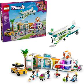 Lego Friends Heartlake City Airport and Airplane Building Set - Play Play for Kids ، Girls and Boys ، Ages 8+ - مع 7 minidolls و Taxi و Dog Form