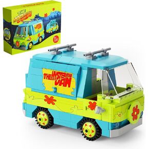 Mysterious Van Toy Car Building Set, Classic Children Adventure Movie Car Building Blocks Toys Compatible with Lego, Toy Set for Movie Fans, Ideal Gift for Kids Boys and Girls 6 Years and Up