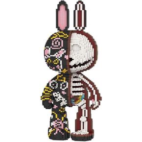 طابقات بناء على الجدران على الجدران على الجدران العظمية الألياف Micro Builds （8000pcs 55cm سلسلة عالية） هدية للبالغين والأطفال