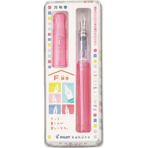 Pilot Fountain Pen Kakuno Family Series Kakuno Mama Clear Red Fine Point FKA-1SR-KMR-F مع ملصق Kanji Love 5.15 × 0.59 × 0.78 في